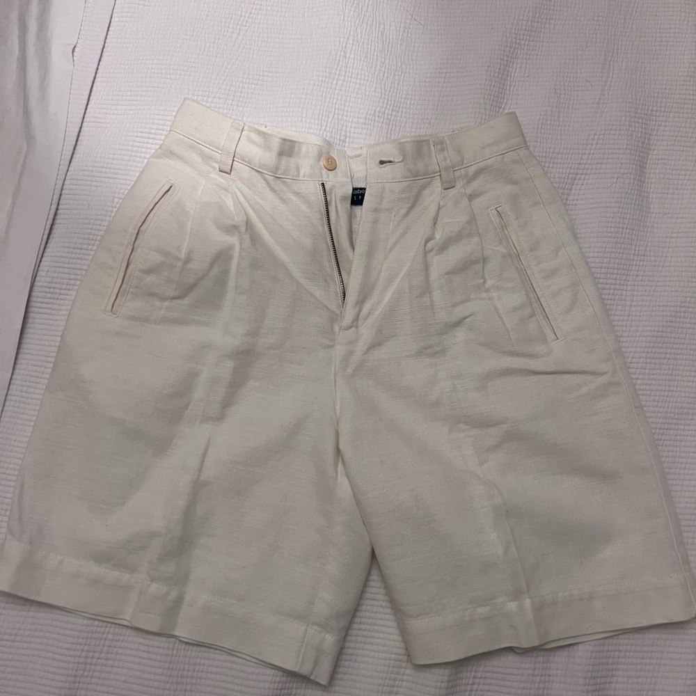 Vintage Liz Claiborne Sport Linen Pleated Shorts